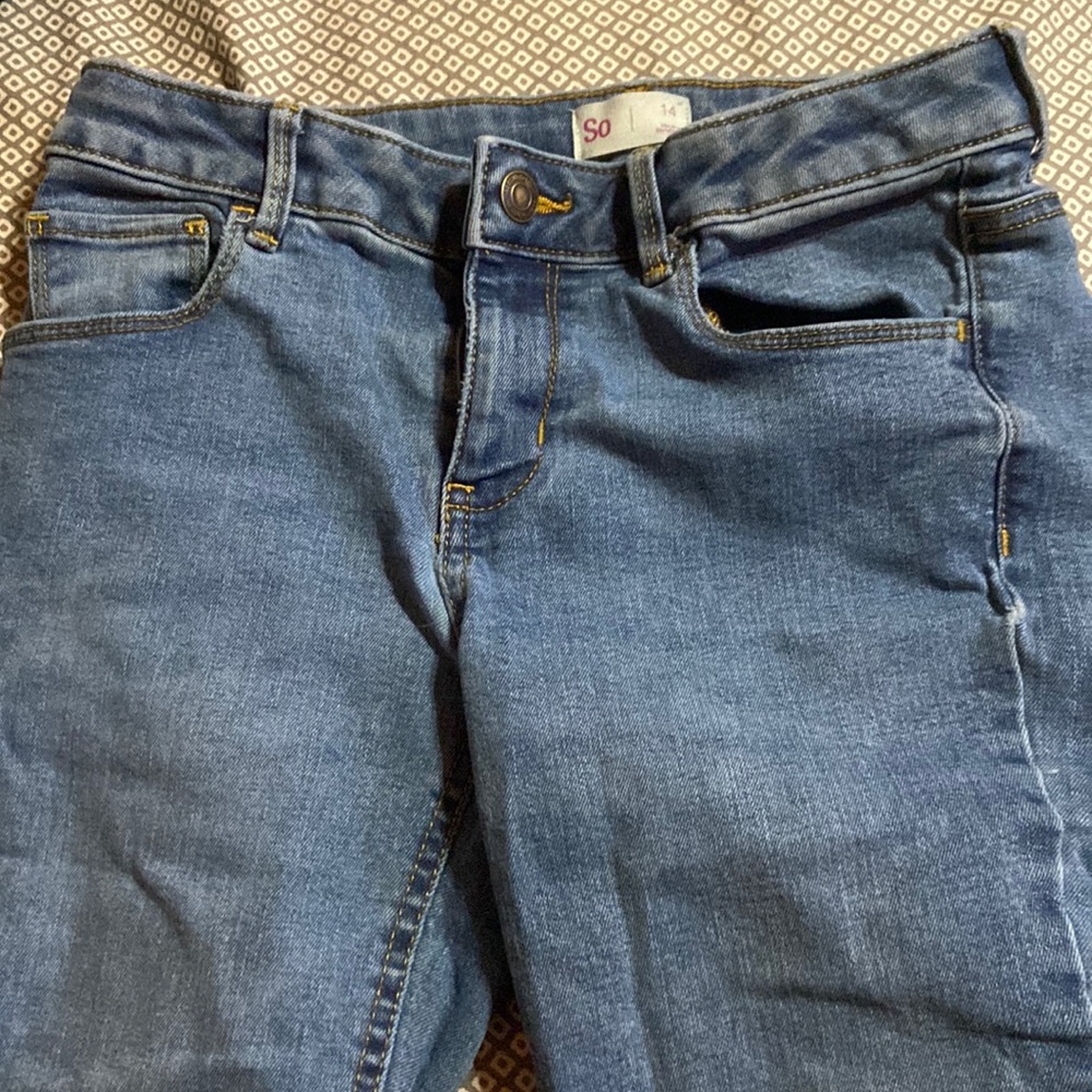 Girls blue jeans